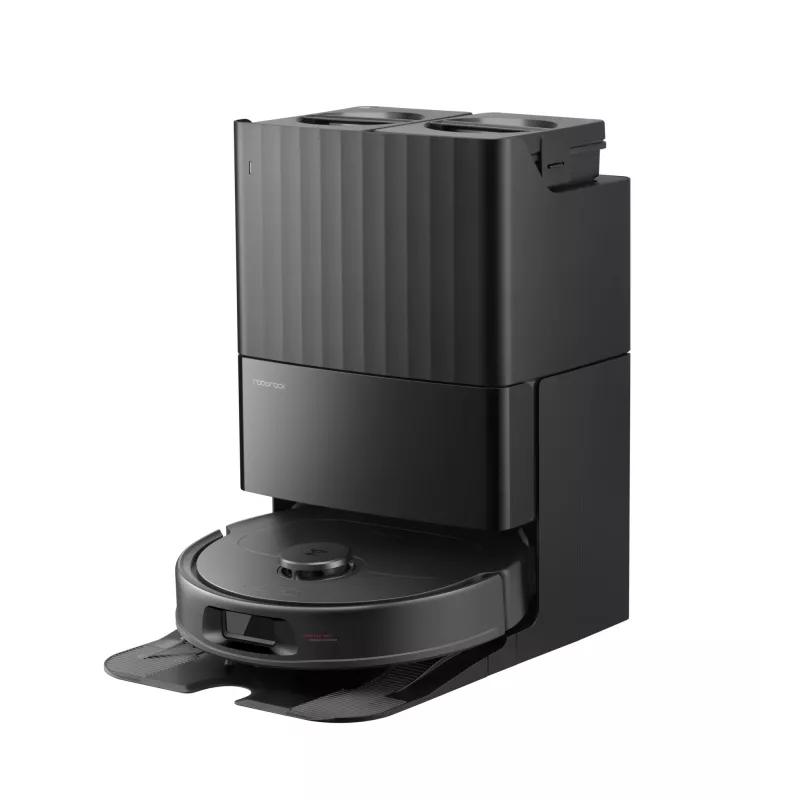 Roborock vacuum cleaner Q Revo L — round robot with dust bag, 0.33 L dust capacity, 2.7 L base, 180 min runtime, 5200 mAh, black