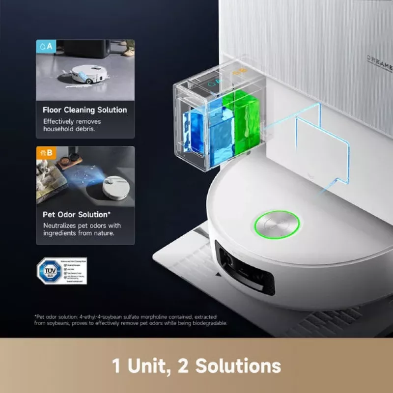 Robot vacuum cleaner Dreame Aqua10 Ultra Roller Complete white