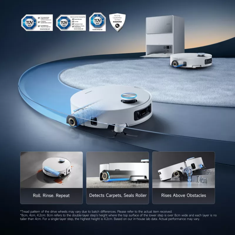 Robot vacuum cleaner Dreame Aqua10 Ultra Roller Complete white