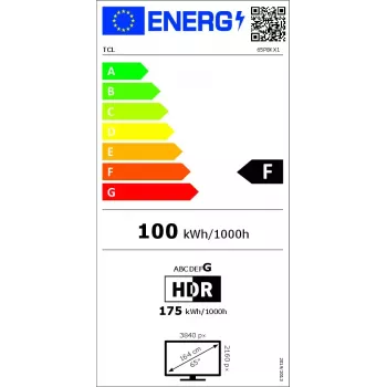 Television TCL P8K 65 inch 4K QLED 3840 x 2160