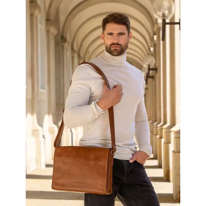dbramante1928 Marselisborg - 14 inch - Golden tan N.E., Messenger case, 35.6 cm (14 inch), Shoulder strap, 1.24 kg