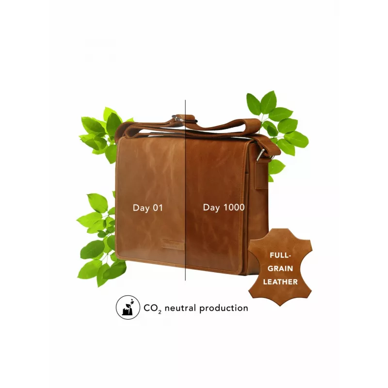 dbramante1928 Marselisborg - 14 inch - Golden tan N.E., Messenger case, 35.6 cm (14 inch), Shoulder strap, 1.24 kg