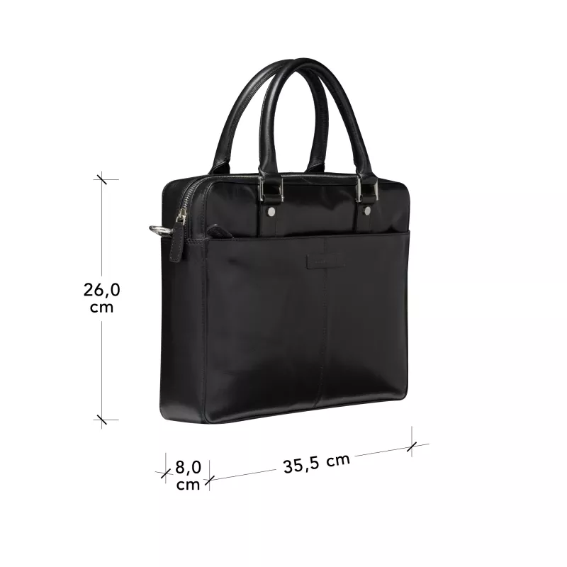 dbramante1928 Rosenborg - 14 inch - Black N.E., Briefcase, 35.6 cm (14 inch), Shoulder strap, 1.05 kg