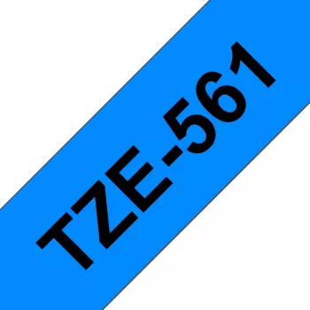 Brother Laminated tape 36mm, Black on blue, TZe, Grey, Thermal transfer, China, 5 year(s)