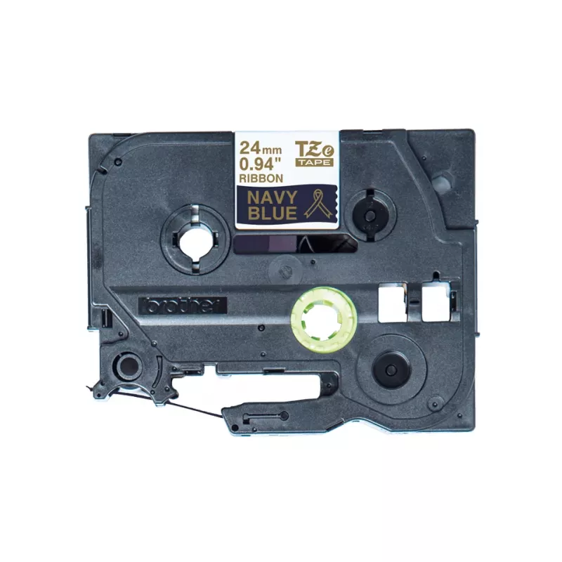 Brother TZE-RN54 label-making tape Gold on navy
