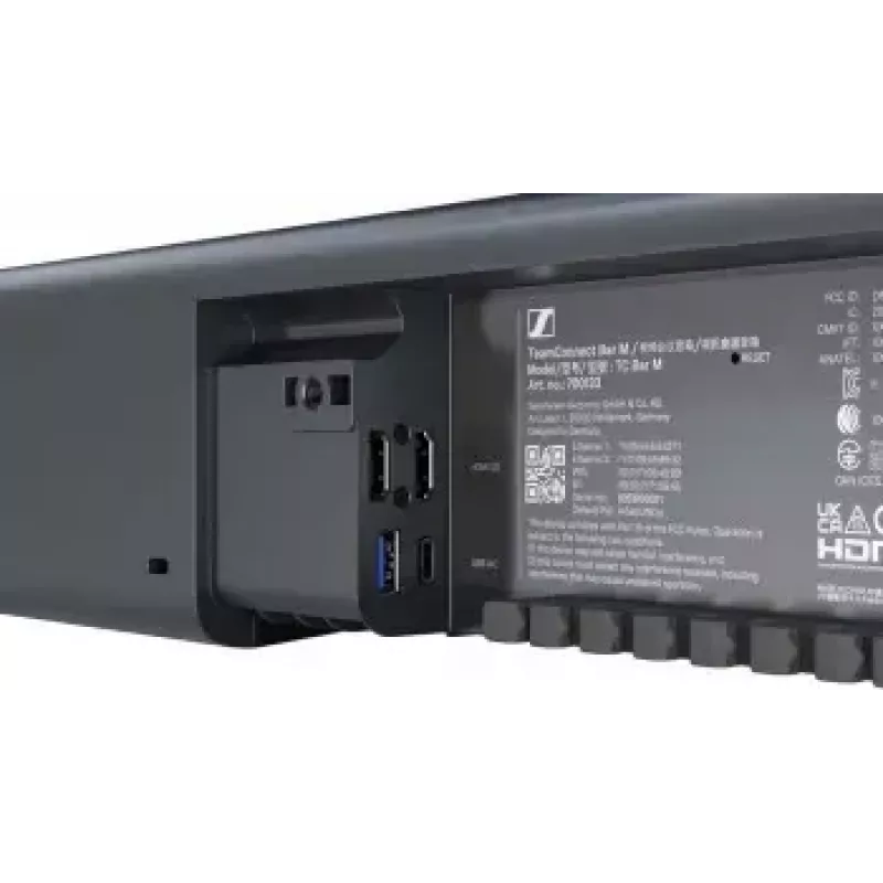 Microphone Sennheiser TEAMCONNECT BAR M (model 700110X) — integrated speaker, conferencing video bar
