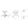 Ceiling mount Multibrackets M Universal Projector 200 with Fine tune