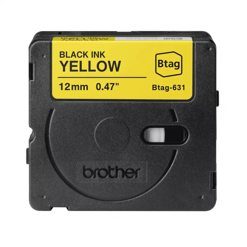 Label-making tape Brother BTAG-631 Black on yellow 1.2 cm 4 m