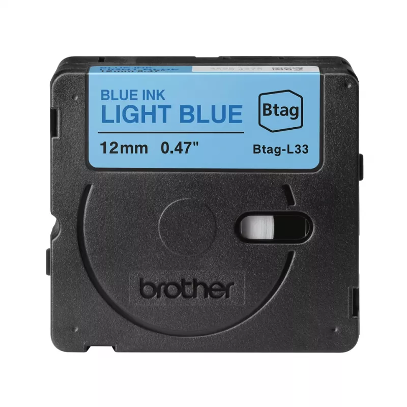 Label-making tape Brother BTAG-L33 Blue on light blue 1.2 cm 4 m