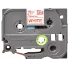 Laminated tape Brother TZe242 18mm Red on White