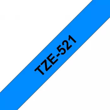 Brother Laminated tape 9mm, Black on blue, TZe, Black, Thermal transfer, Philippines, 5 year(s)