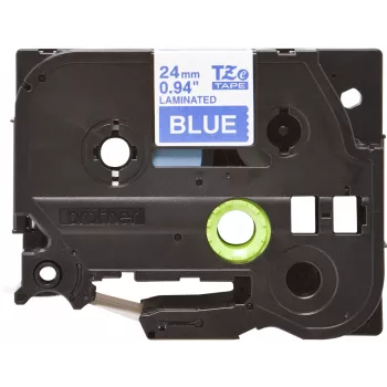 Laminated tape Brother TZe555 24mm White on Blue