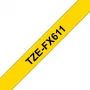 Brother TZE-FX611 label-making tape Black on yellow
