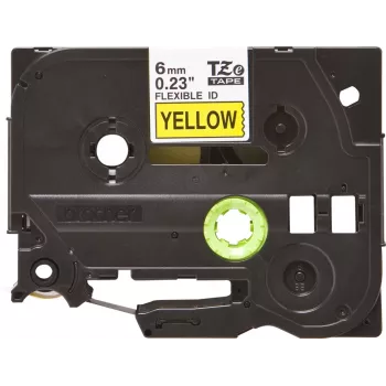 Brother TZE-FX611 label-making tape Black on yellow