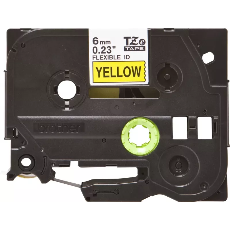 Brother TZE-FX611 label-making tape Black on yellow