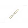 Brother TZE-R234 label-making tape Gold on white