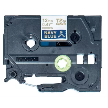 Brother TZE-RN34 label-making tape Gold on navy