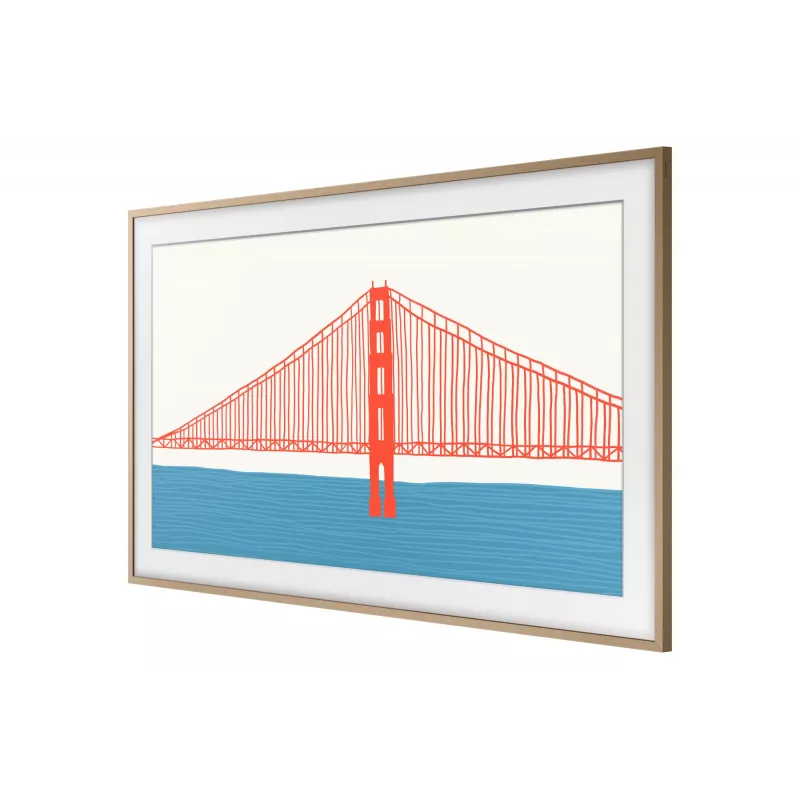 TV frame Samsung VG-SCFA55TKBXC — plastic with wood finish, pieces 35.6×1241.1×17.7 mm and 24.6×714.2×17.7 mm, weight 430 g