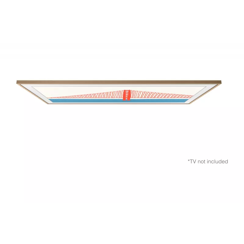 TV frame Samsung VG-SCFA55TKBXC — plastic with wood finish, pieces 35.6×1241.1×17.7 mm and 24.6×714.2×17.7 mm, weight 430 g