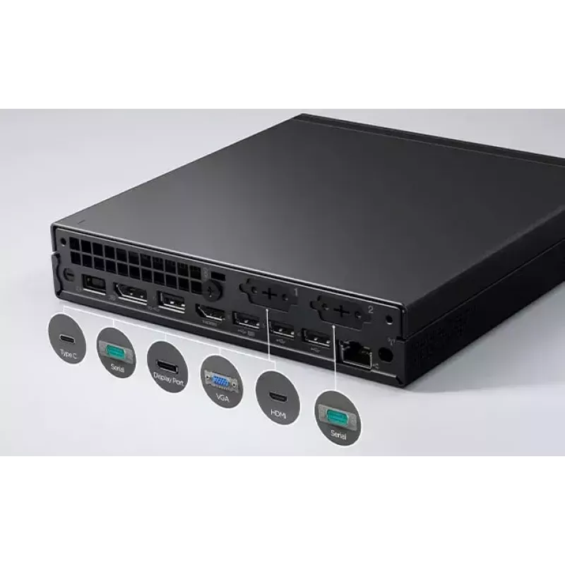 Lenovo ThinkCentre M75q AMD Ryzen™ 5 8500GE 16 GB DDR5-SDRAM 512 GB SSD Windows 11 Pro Mini PC Black