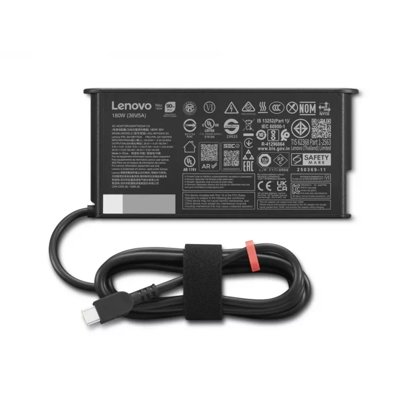 Lenovo 4X21U28835 power adapter/inverter Indoor 180 W Black