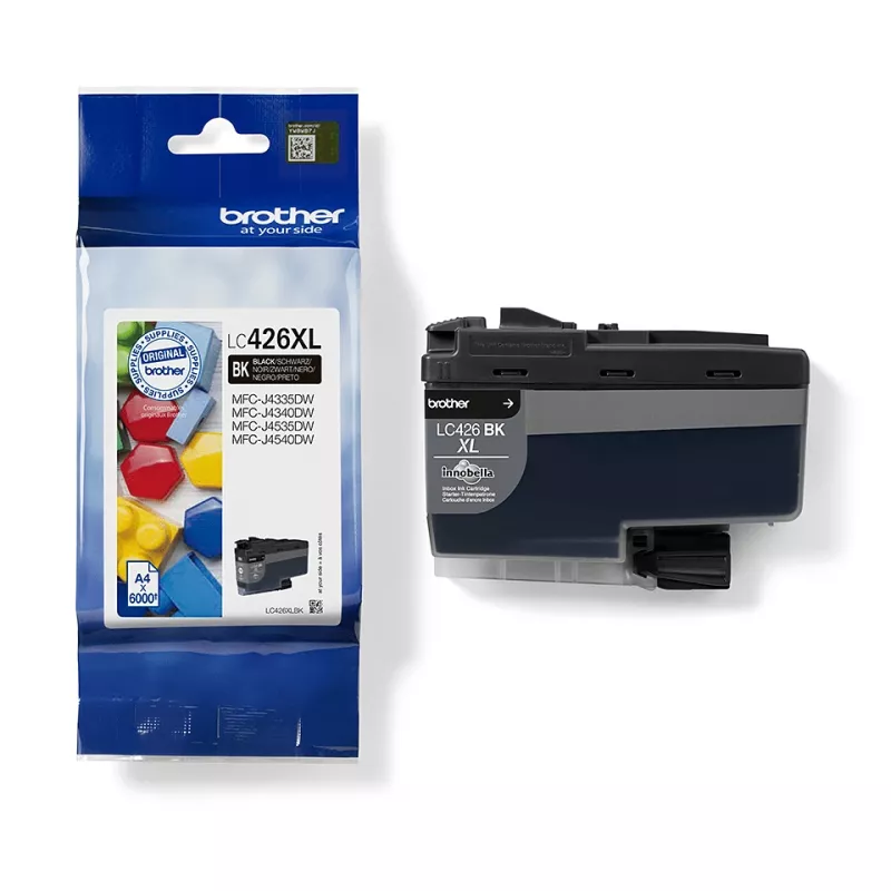 Original Brother ink cartridge LC-428XLBKP for MFC-J5955x/MFC-J6955x/MFC-J6957x/HL-J601 — Black, ~3000 pages
