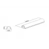 Multibrackets M Universal Cable Cover Aluminium 33mm-W 1100-L Metallic
