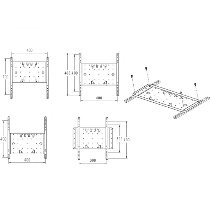 Mounting bracket Multibrackets M VESA Super Slim Tilt & Turn