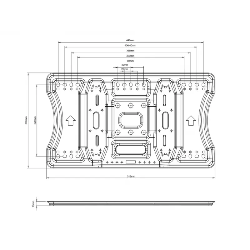 Multibrackets M VESA Super Slim Tilt & Turn HD, 52 kg, 101.6 cm (40 inch), 2.16 m (85 inch), 100 x 100 mm, 400 x 400 mm, 0 - 7°