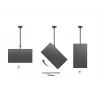 Multibrackets M Public Ceilingmount Medium Single 3000, 30 kg, 81.3 cm (32 inch), 139.7 cm (55 inch), 200 x 100 mm, 400 x 400 mm, 860 - 3130 mm