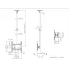 Multibrackets M Public Ceilingmount Medium Single 3000, 30 kg, 81.3 cm (32 inch), 139.7 cm (55 inch), 200 x 100 mm, 400 x 400 mm, 860 - 3130 mm