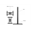 Display Stand Multibrackets M 180 Single Black with Floorbase