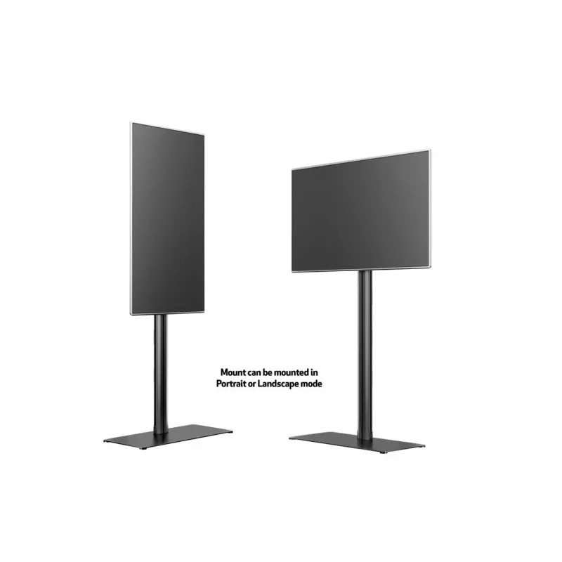 Display Stand Multibrackets M 180 Single Black with Floorbase