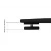 Display Stand Multibrackets M 180 Single Black with Floorbase