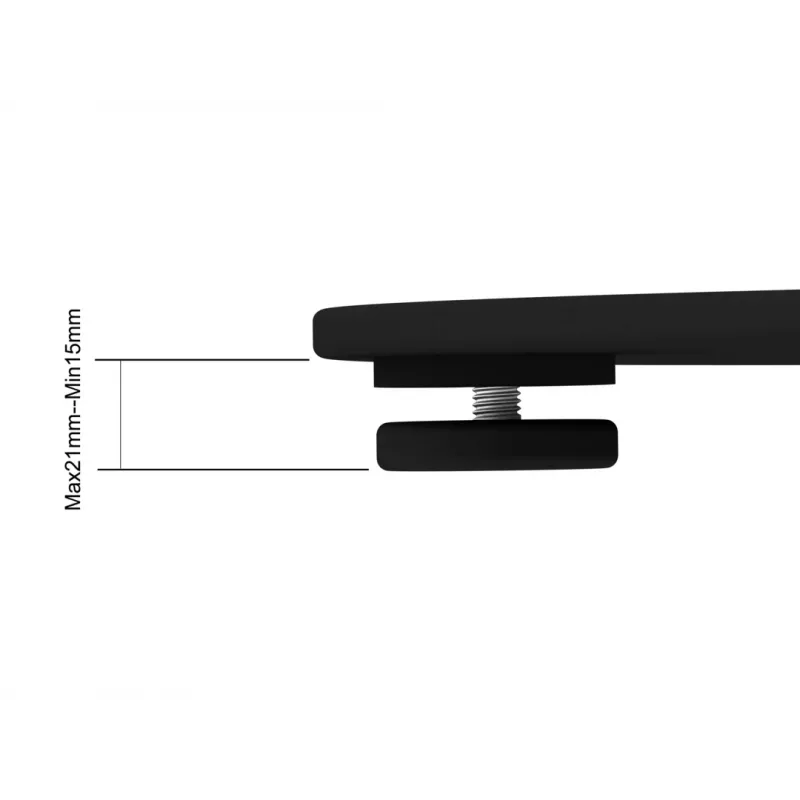 Display Stand Multibrackets M 180 Single Black with Floorbase