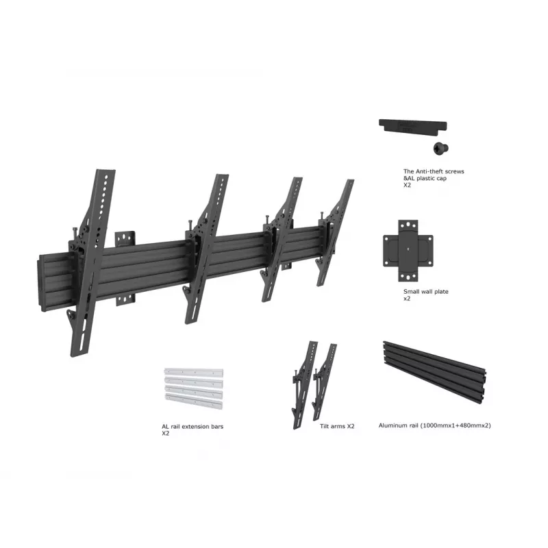 Wallmount Multibrackets M Wallmount Pro MBW2U Tilt Black