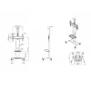 Multibrackets M Public Floorstand Basic 180 incl shelf & camera holder