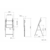 Multibrackets M Tilt and Roll Easel Black Maximum weight 50 kg