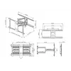 Mounting bracket Multibrackets M Universal Flexarm Pro 60 kg Heavy Duty Black
