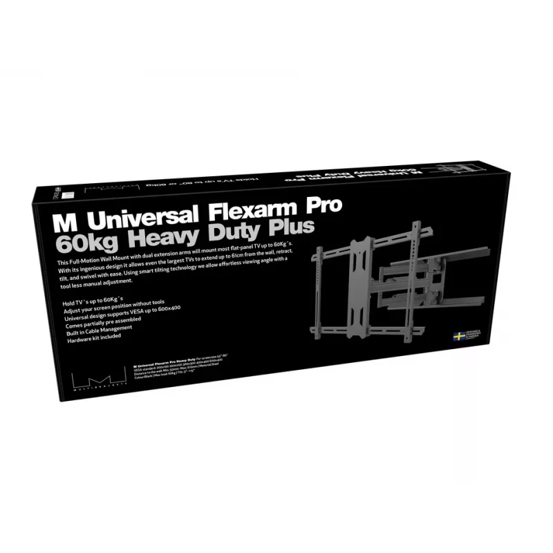 Mounting bracket Multibrackets M Universal Flexarm Pro 60 kg Heavy Duty Black