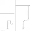 Cable spine organizer Neomounts ADS06-130WH screw-mounted, white, 130 mm