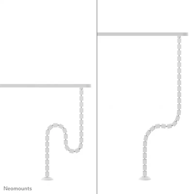Cable spine organizer Neomounts ADS06-130WH screw-mounted, white, 130 mm