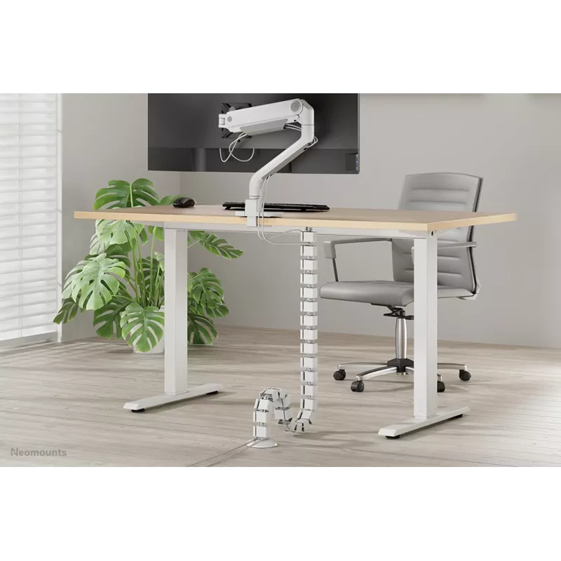 Cable spine organizer Neomounts ADS06-130WH screw-mounted, white, 130 mm