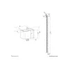 Cable spine clamp-on, Neomounts ADS06-131BL, universal cable management, black