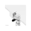 Cable spine clamp-on design Neomounts ADS06-131WH, universal white cable organizer