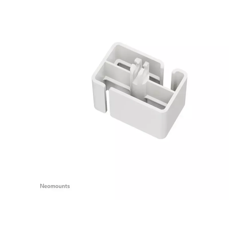 Cable spine clamp-on design Neomounts ADS06-131WH, universal white cable organizer