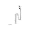 Cable spine clamp-on design Neomounts ADS06-131WH, universal white cable organizer