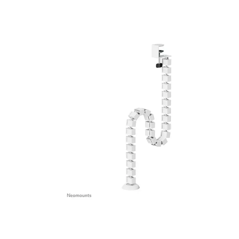 Cable spine clamp-on design Neomounts ADS06-131WH, universal white cable organizer