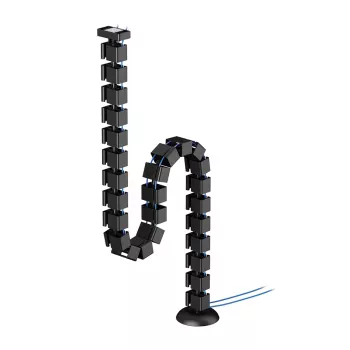 Cable spine organizer Neomounts ADS06-132BL magnet-mounted, black, flexible segmented cable management