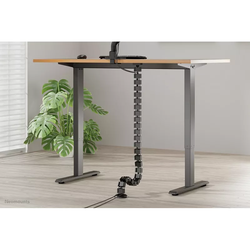 Cable spine organizer Neomounts ADS06-132BL magnet-mounted, black, flexible segmented cable management